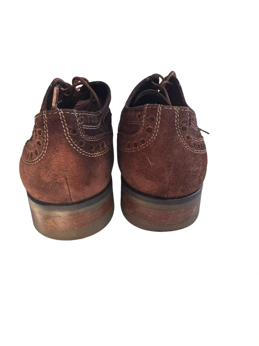 Donald J Pliner Emeri Dress Shoe Mens Wingtip Brogue Derby Espresso Italy 8.5 M